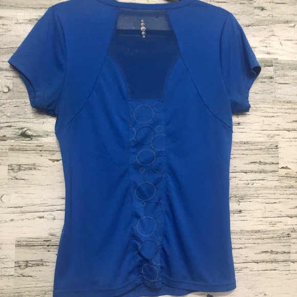 AVIA Athletic tee with sheer mesh collar & back - Picture 5 of 6